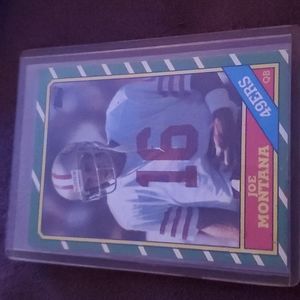 Joe Montana football card.